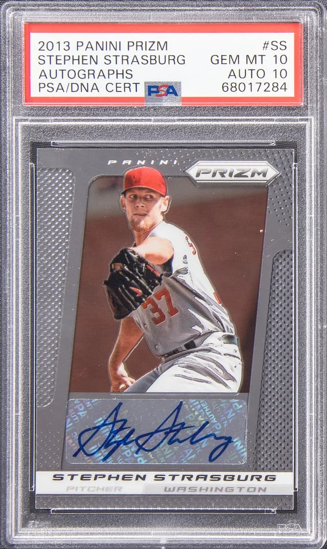 2013 Panini Prizm Stephen Strasburg Autograph #SS card image