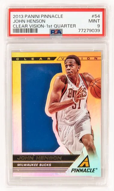 2013 Panini Quarter 54 John Henson Pinnacle Clear Vision #1st card image