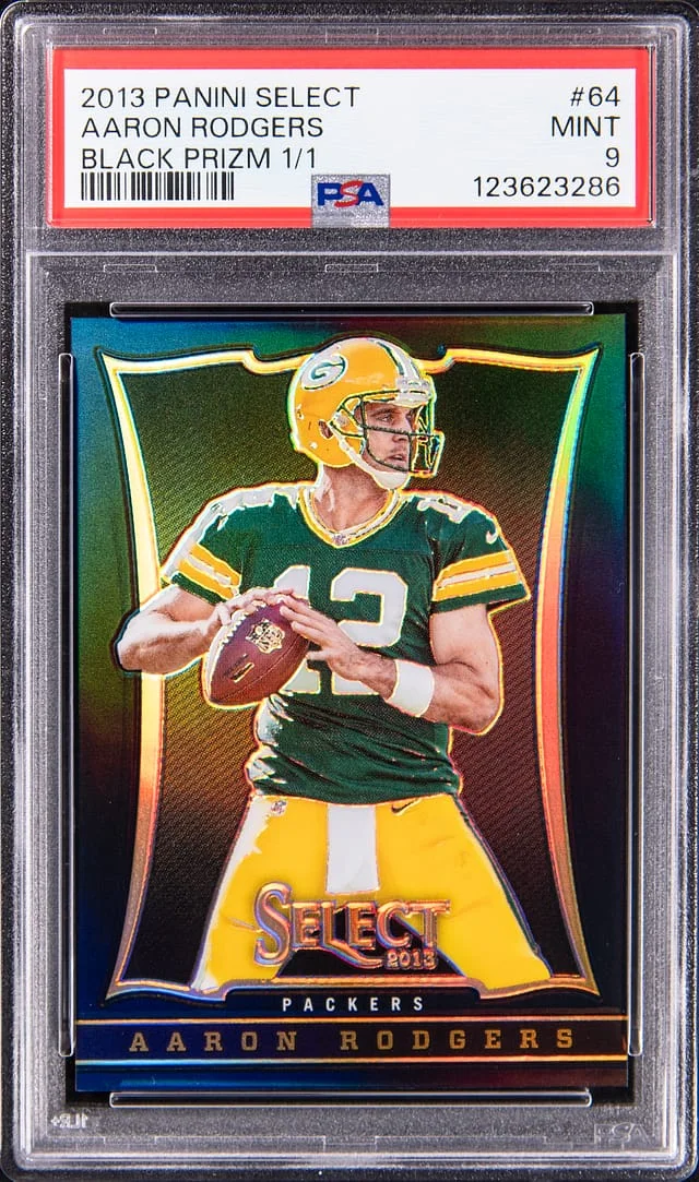 2013 Panini Select Aaron Rodgers Black Prizm #64 card image