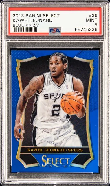 2013 Panini Select Kawhi Leonard Blue Prizm #36 card image