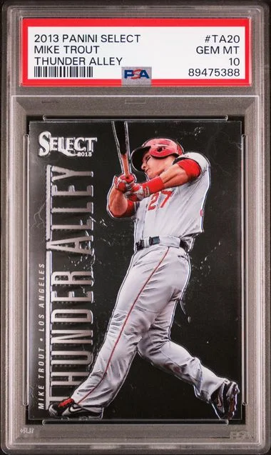 2013 Panini Select Mike Trout Thunder Alley Prizm #TA20 card image