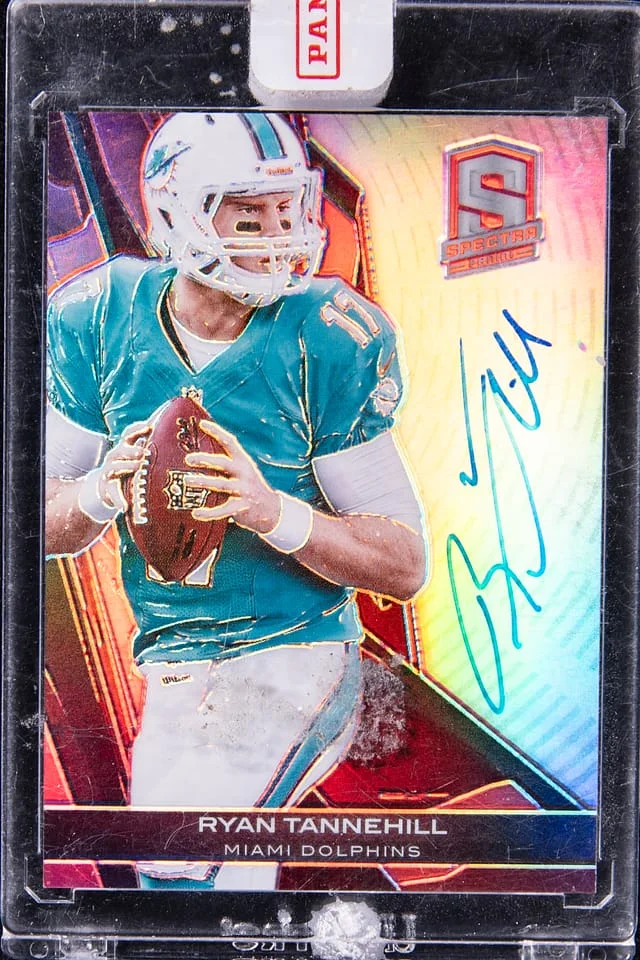 2013 Panini Spectra Ryan Tannehill Autographs Red #7 card image
