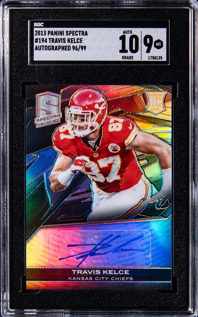 2013 Panini Spectra Travis Kelce Materials #194 card image