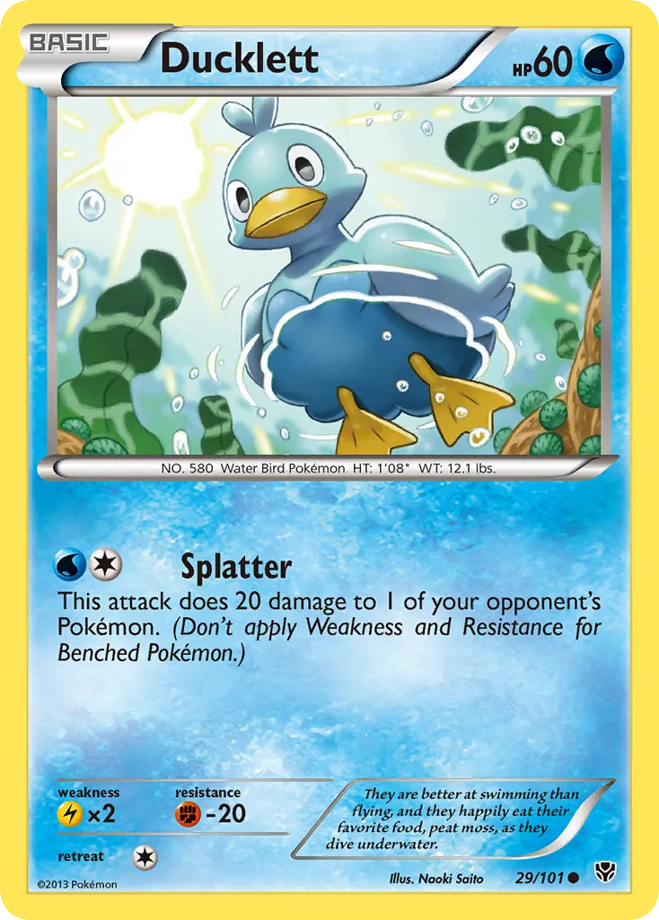 2013 Plasma Blast Ducklett #029/101 Common card image