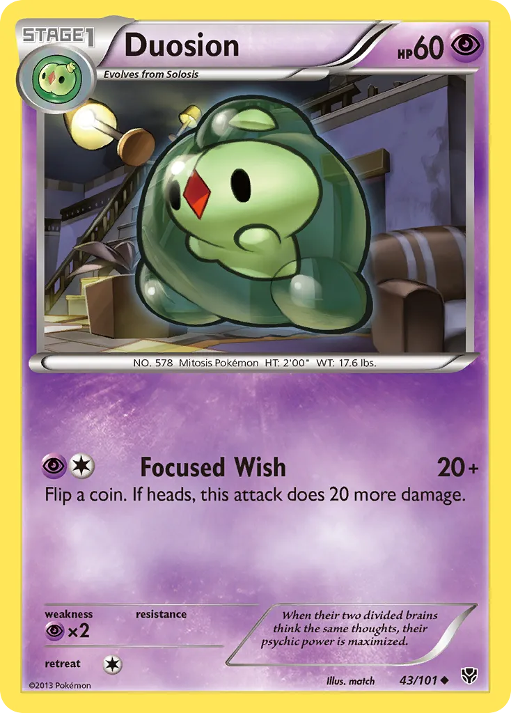 2013 Plasma Blast Duosion Uncommon #043/101 Uncommon card image