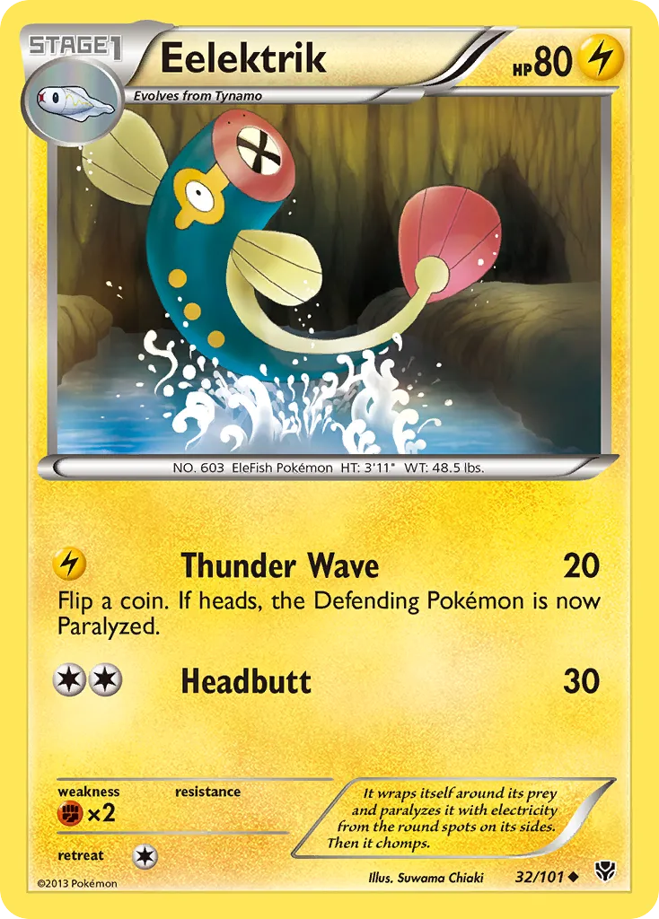 2013 Plasma Blast Eelektrik Uncommon #032/101 Uncommon card image