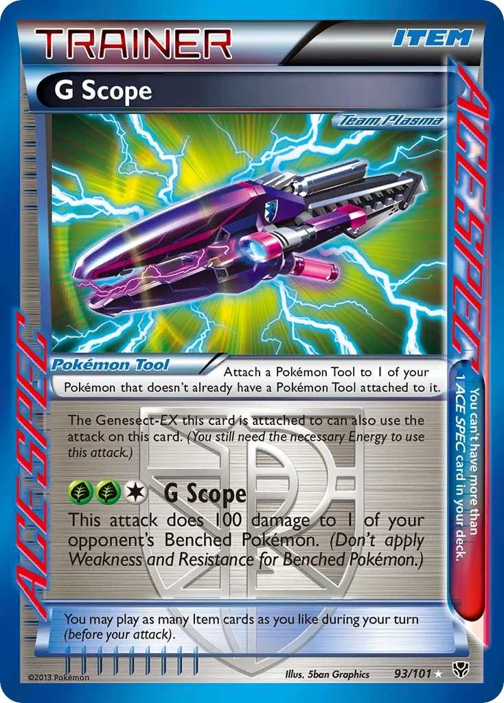 2013 Plasma Blast G Scope Rare ACE #093/101 Rare ACE card image