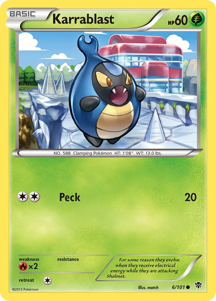 2013 Plasma Blast Karrablast Common #006/101 Common card image