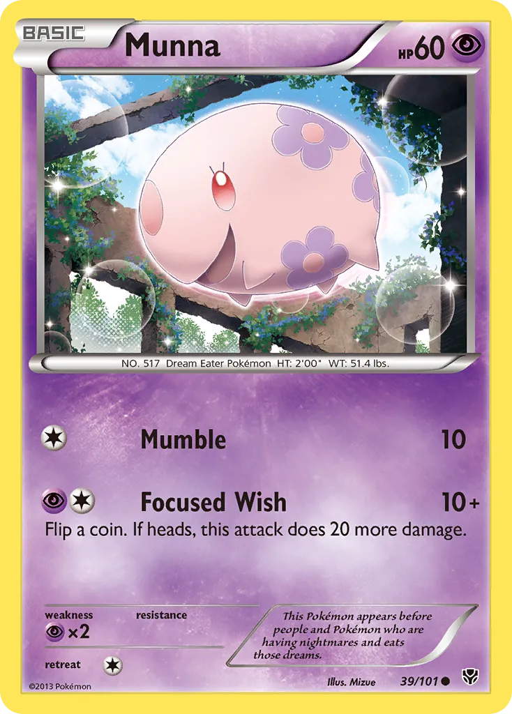 2013 Plasma Blast Munna Common #039/101 Common card image