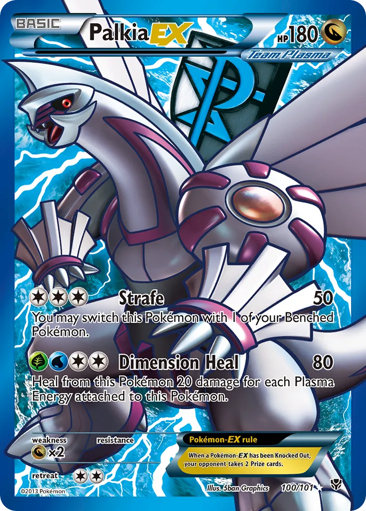 2013 Plasma Blast Palkia-EX Rare Holo EX #066/101 Rare Holo EX card image