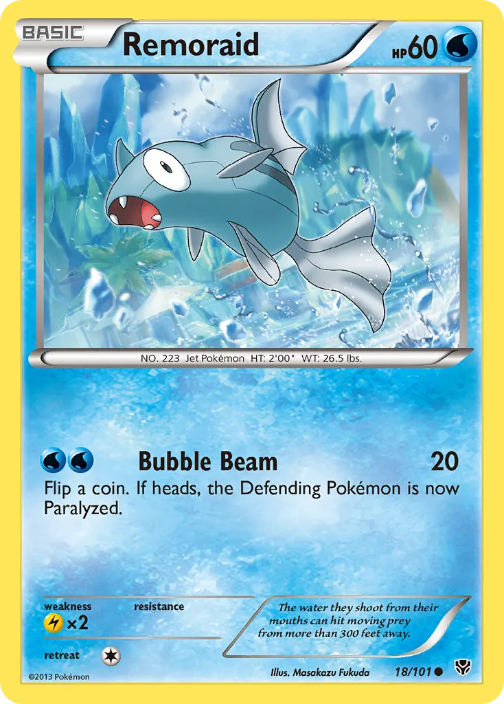 2013 Plasma Blast Remoraid Common #018/101 Common card image