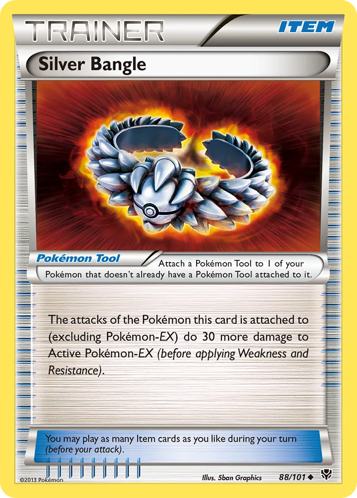 2013 Plasma Blast Silver Bangle Uncommon #088/101 Uncommon card image