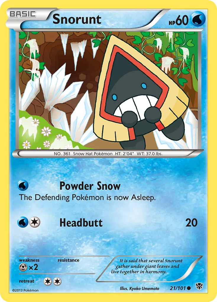 2013 Plasma Blast Snorunt Common #021/101 Common card image