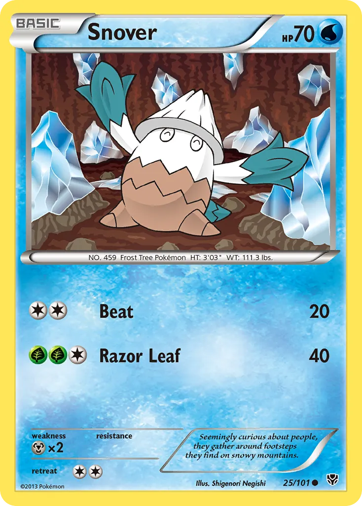 2013 Plasma Blast Snover Common #025/101 Common card image