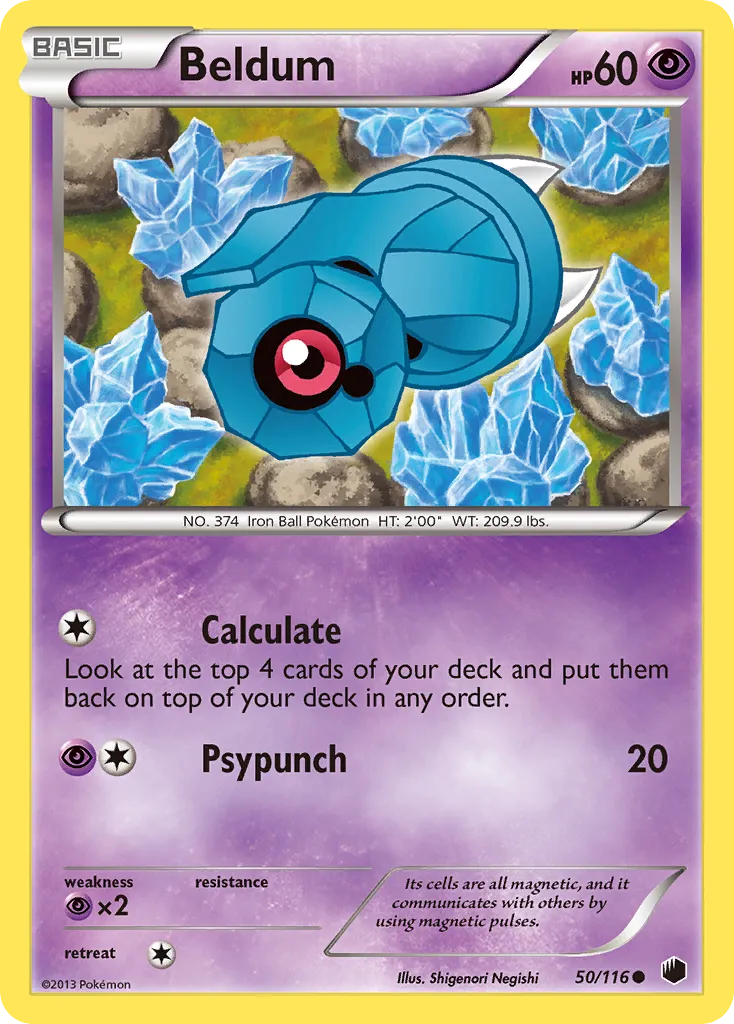 2013 Plasma Freeze Beldum #050/116 Common card image