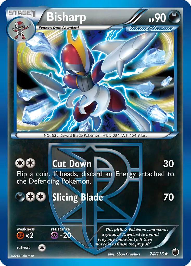 2013 Plasma Freeze Bisharp #074/116 Uncommon card image