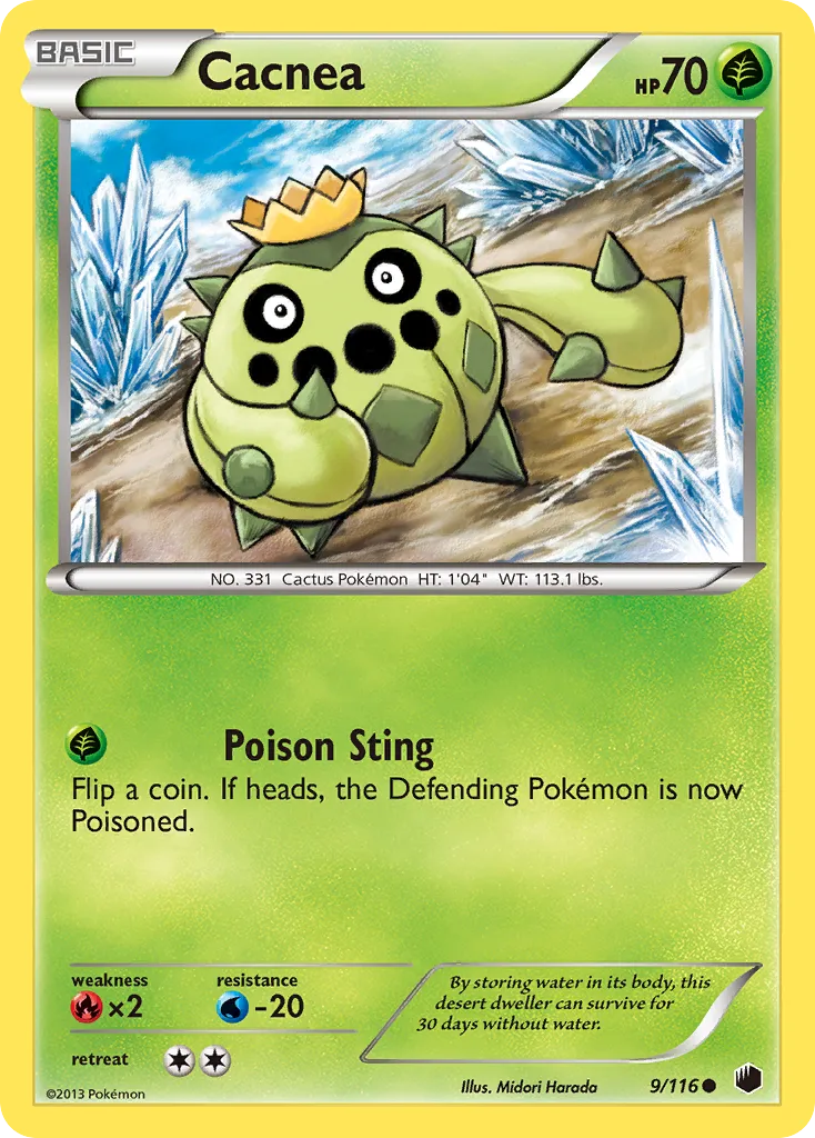 2013 Plasma Freeze Cacnea Common #009/116 Common card image