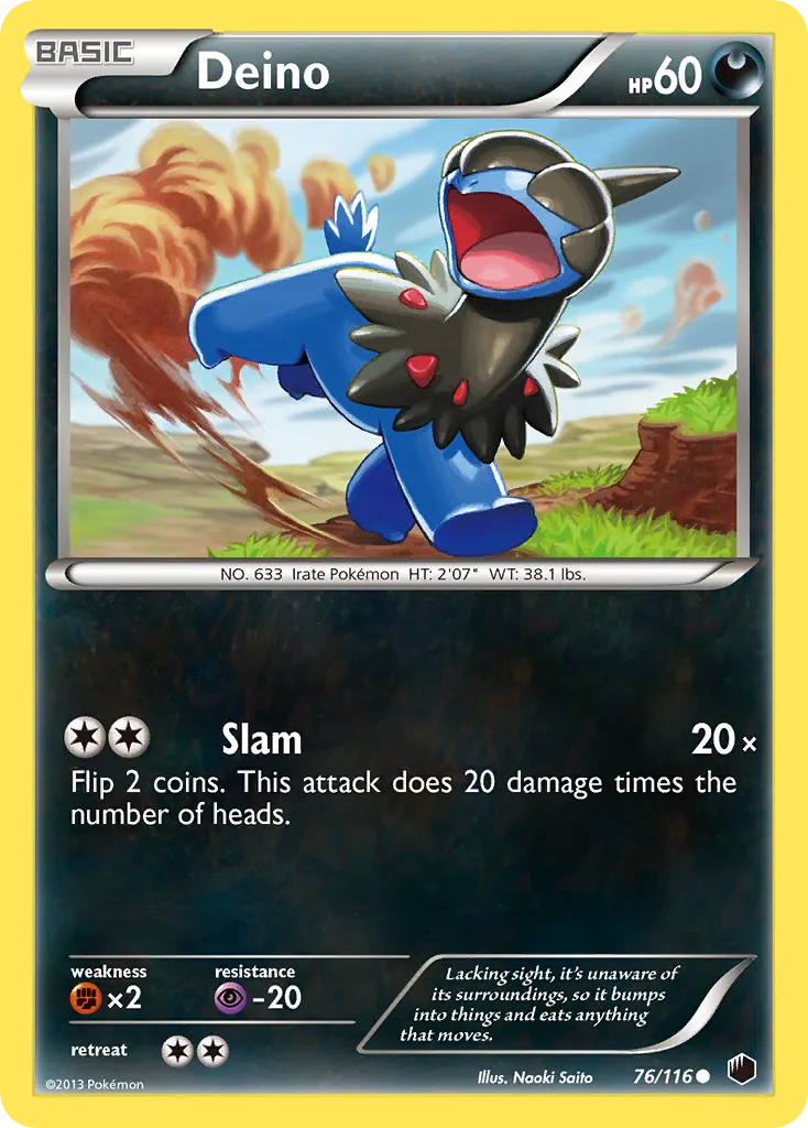2013 Plasma Freeze Deino #076/116 Common card image
