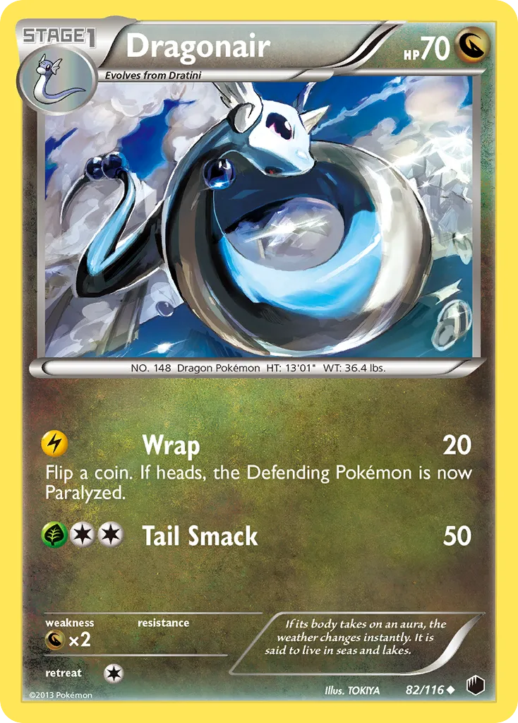 2013 Plasma Freeze Dragonair #082/116 Uncommon card image