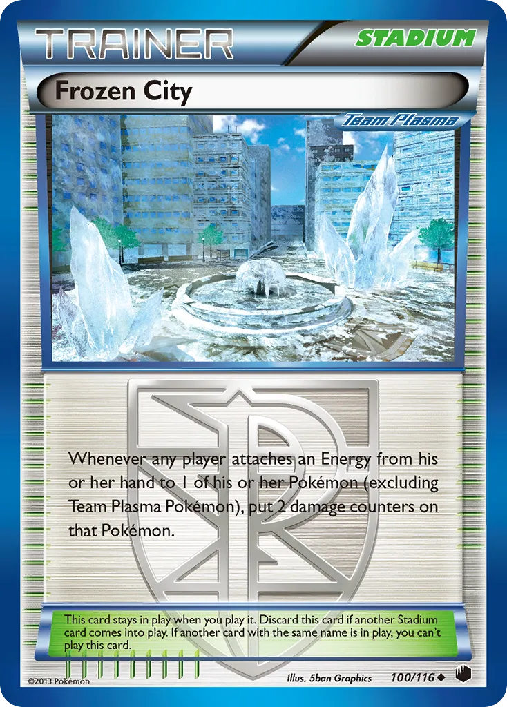 2013 Plasma Freeze Frozen City Uncommon #100/116 Uncommon card image