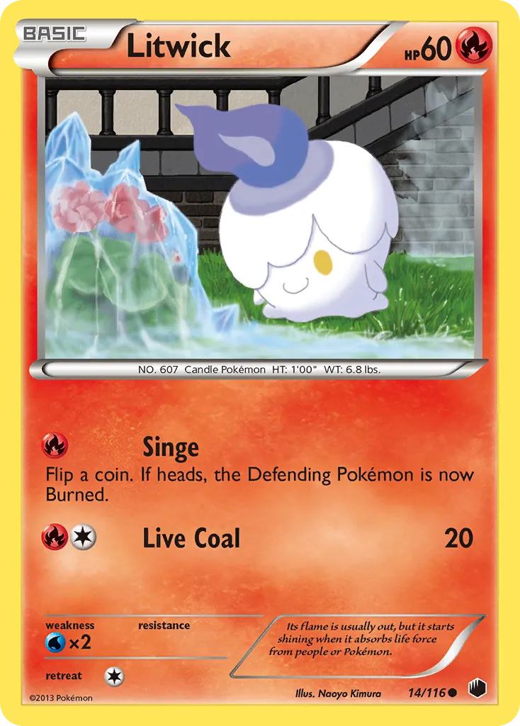 2013 Plasma Freeze Litwick Common #014/116 Common card image