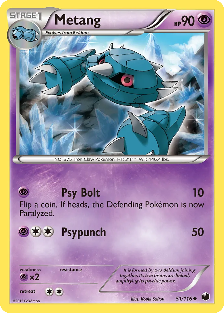 2013 Plasma Freeze Metang #051/116 Uncommon card image
