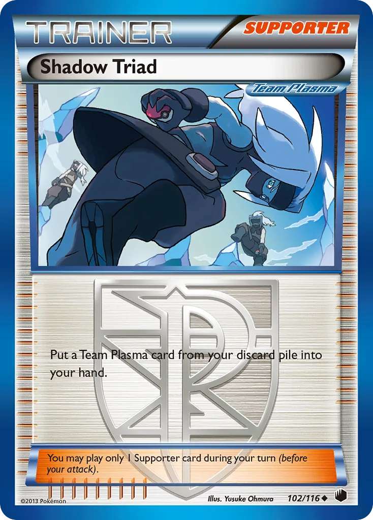 2013 Plasma Freeze Shadow Triad Uncommon #102/116 Uncommon card image
