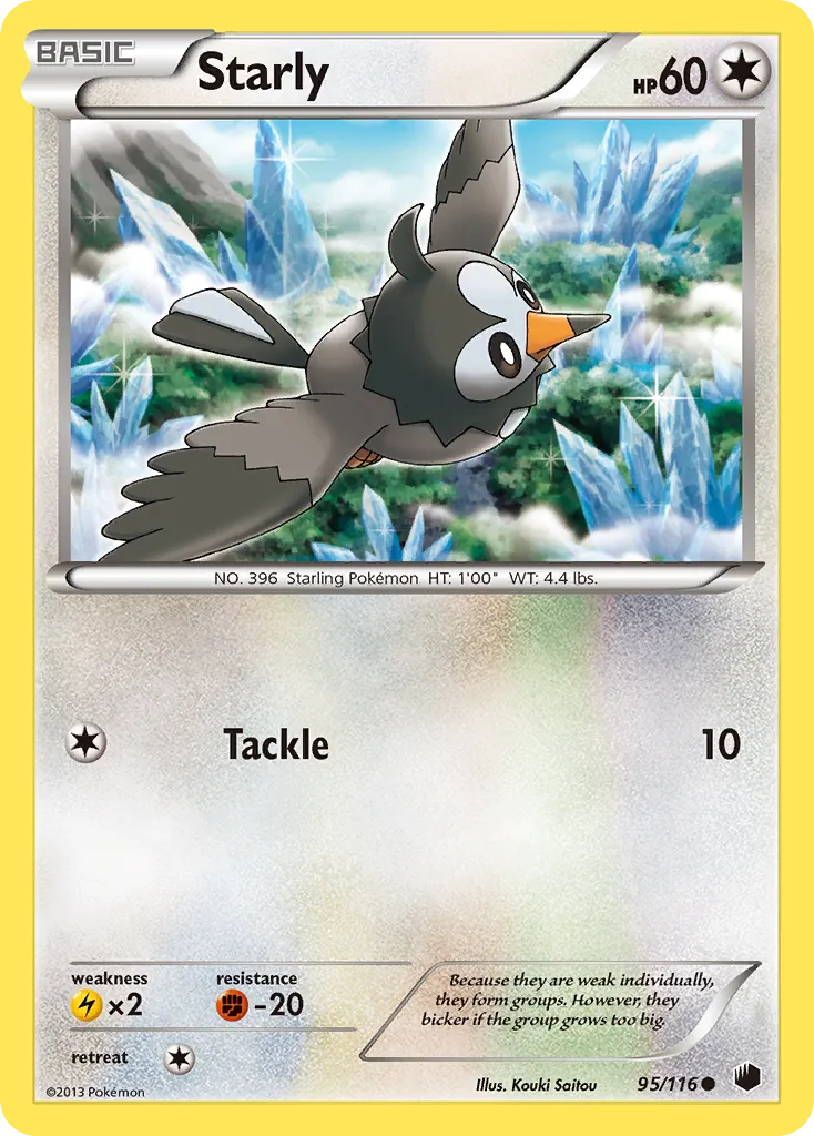 2013 Plasma Freeze Starly #095/116 Common card image