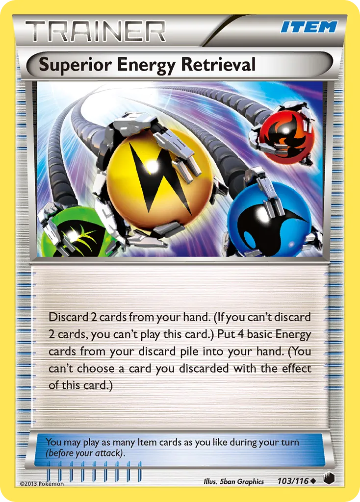 2013 Plasma Freeze Superior Energy Retrieval #103/116 Uncommon card image