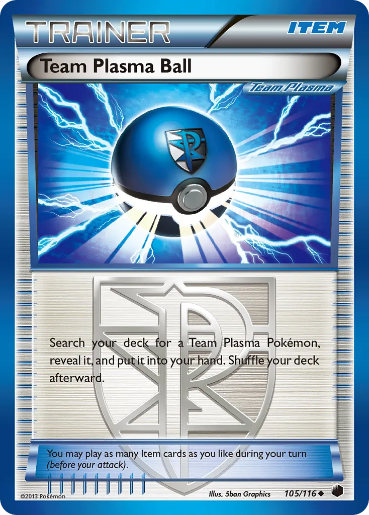 2013 Plasma Freeze Team Plasma Ball #105/116 Uncommon card image