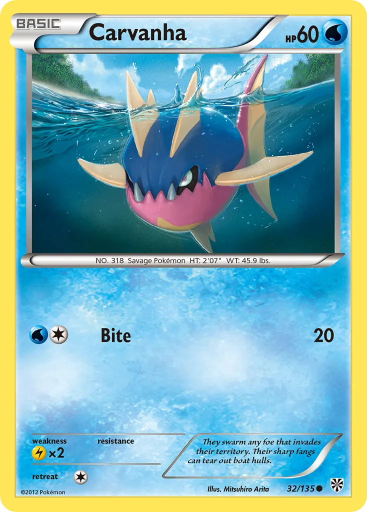 2013 Plasma Storm Carvanha #032/135 Common card image