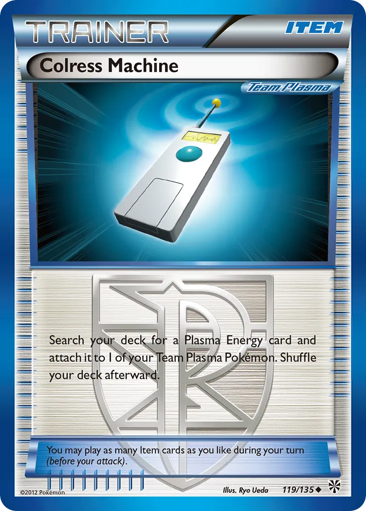 2013 Plasma Storm Colress Machine Uncommon #119/135 Uncommon card image