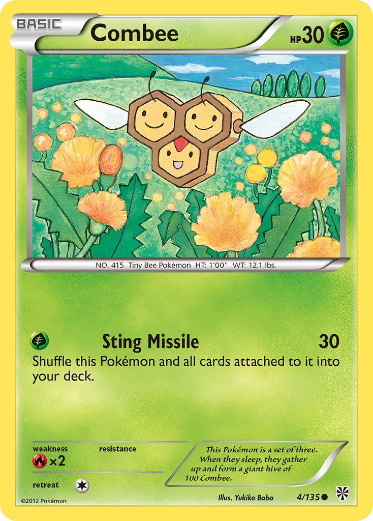 2013 Plasma Storm Combee Common #004/135 Common card image