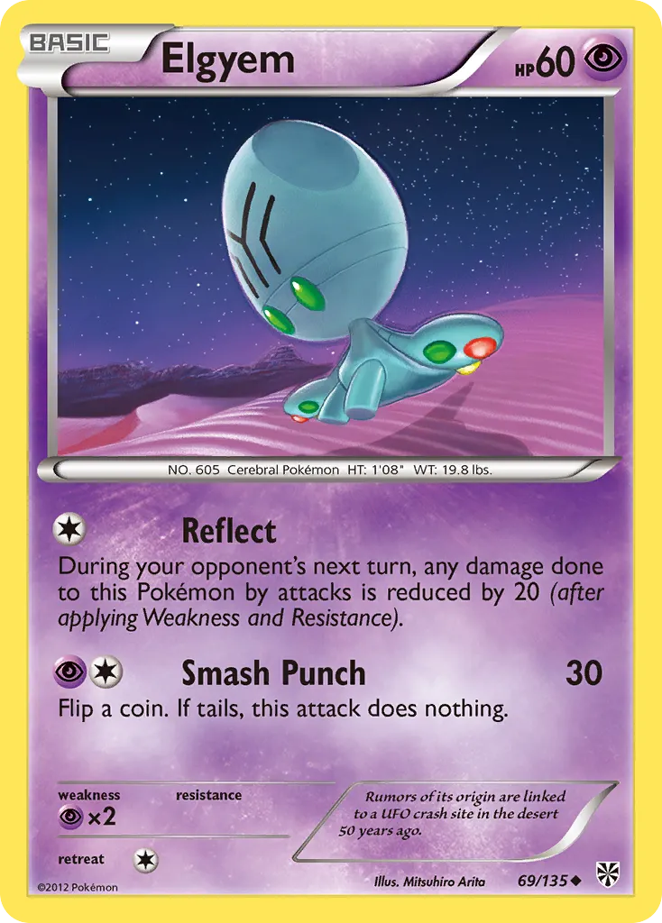 2013 Plasma Storm Elgyem #068/135 Common card image