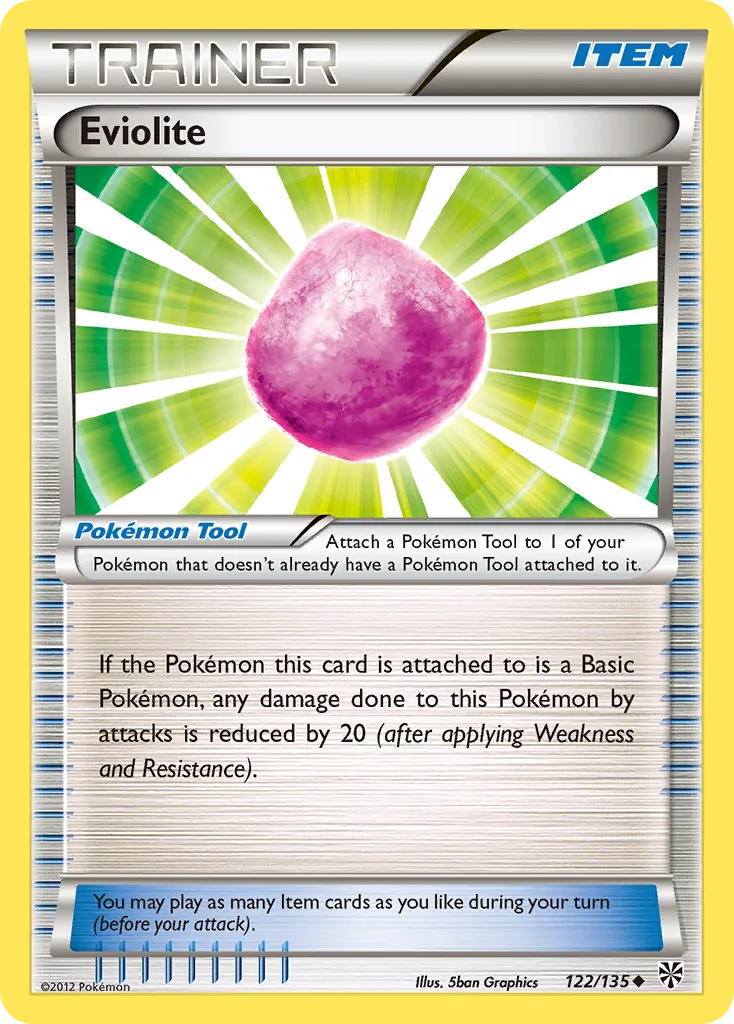 2013 Plasma Storm Eviolite Uncommon #122/135 Uncommon card image
