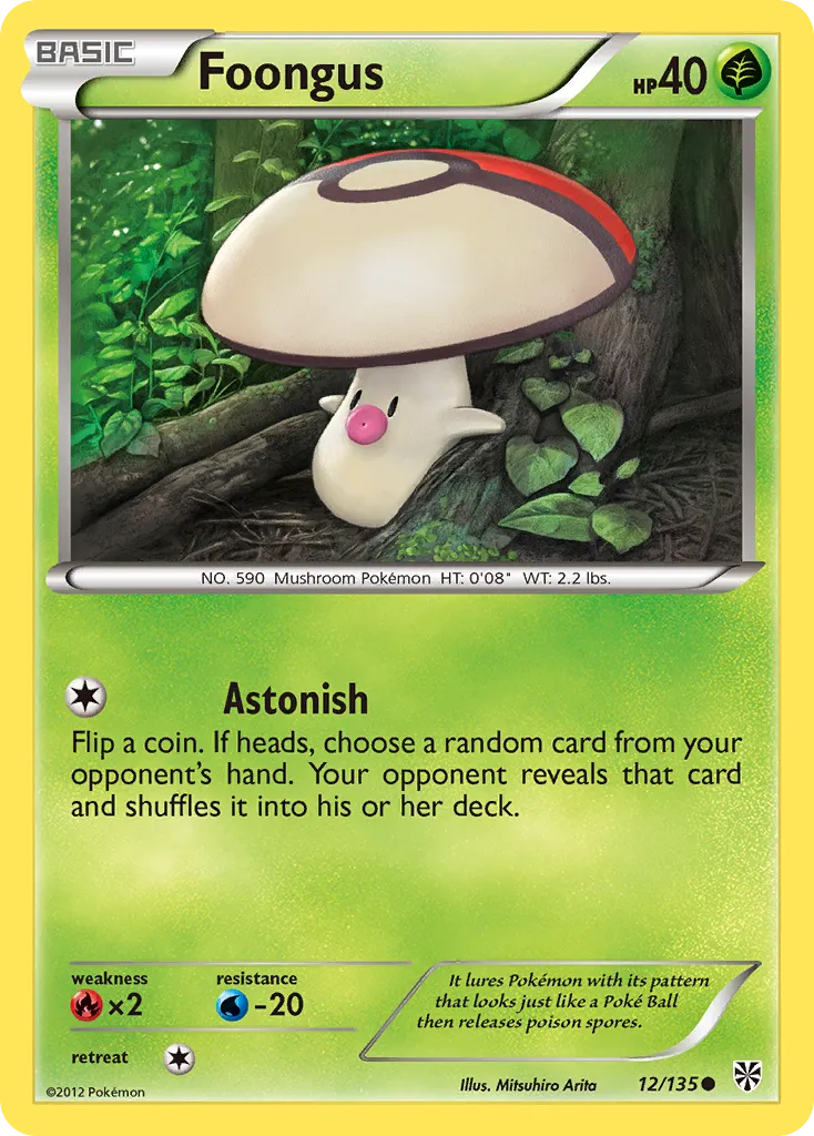 2013 Plasma Storm Foongus Common #012/135 Common card image