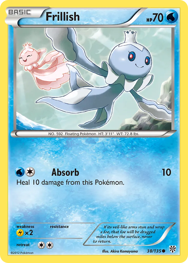 2013 Plasma Storm Frillish #038/135 Common card image