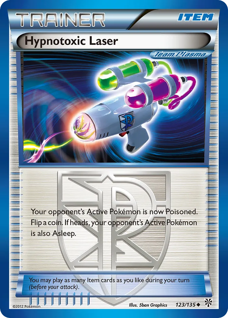 2013 Plasma Storm Hypnotoxic Laser Uncommon #123/135 Uncommon card image