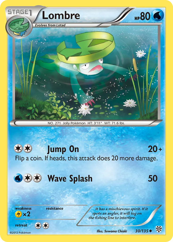 2013 Plasma Storm Lombre Uncommon #030/135 Uncommon card image