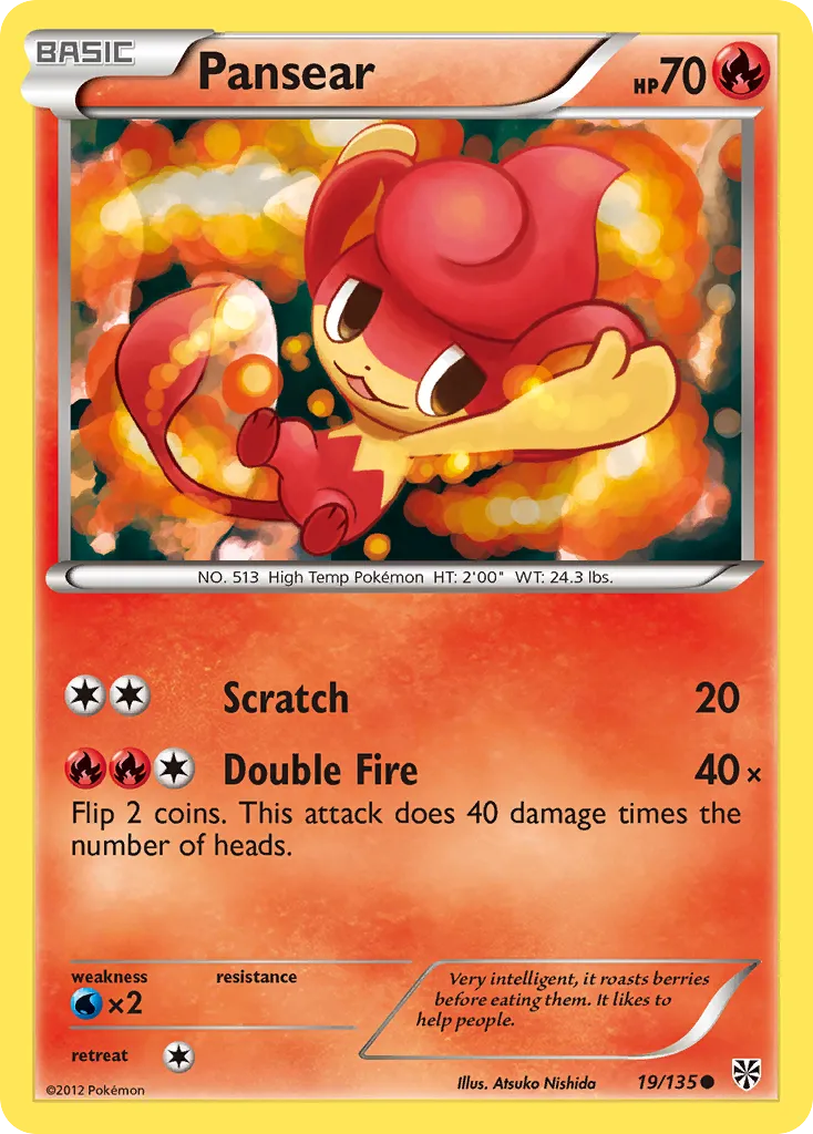 2013 Plasma Storm Pansear Common #019/135 Common card image