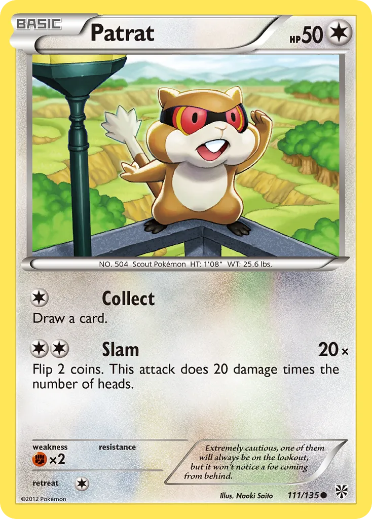 2013 Plasma Storm Patrat Common #110/135 Common card image