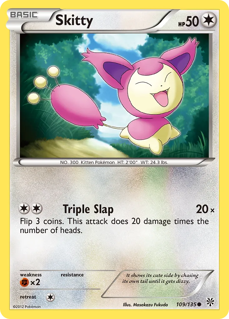 2013 Plasma Storm Skitty Common #109/135 Common card image