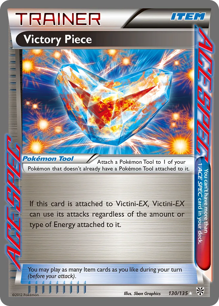 2013 Plasma Storm Victory Piece #130/135 Rare ACE card image