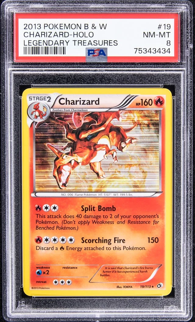 2013 Pokemon B & W Holofoil Legendary Treasures Charizard #19 card image