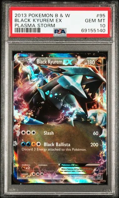 2013 Pokemon Black & White Plasma Storm Black Kyurem EX #95 card image