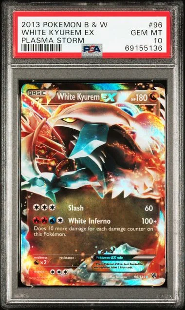 2013 Pokemon Black & White Plasma Storm White Kyurem Ex #96 card image