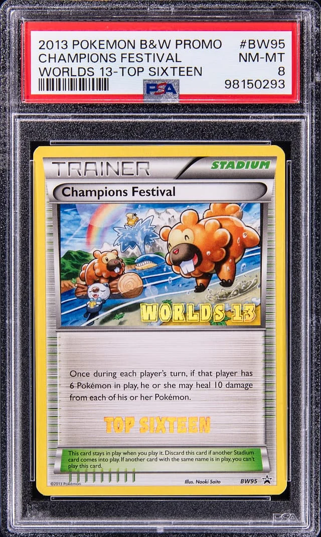 2013 Pokemon Black & White Promo Worlds 13 Top Sixteen Champions Festival #BW95 card image