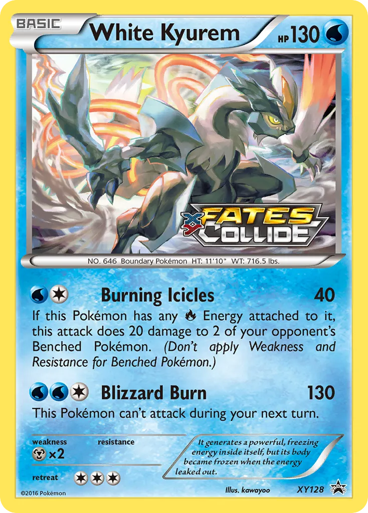 2013 XY Black Star Promos White Kyurem #XY128 card image