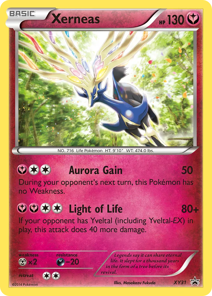 2013 XY Black Star Promos Xerneas #XY31 card image