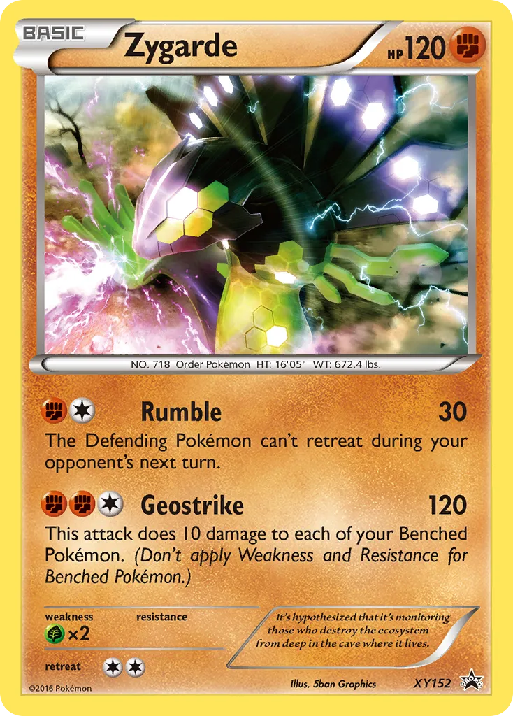 2013 XY Black Star Promos Zygarde #XY152 card image